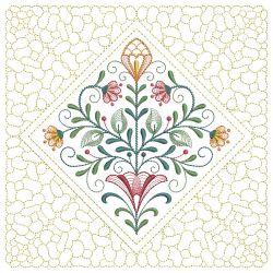 Trapunto Blooming Flowers Quilting 04(Md) machine embroidery designs