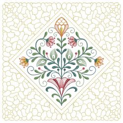 Trapunto Blooming Flowers Quilting 04(Lg)