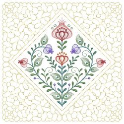 Trapunto Blooming Flowers Quilting 05(Lg)