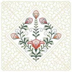 Trapunto Blooming Flowers Quilting 07(Md) machine embroidery designs
