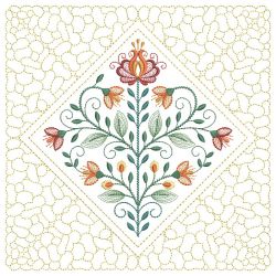 Trapunto Blooming Flowers Quilting 10(Lg) machine embroidery designs