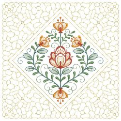 Trapunto Blooming Flowers Quilting 11(Md) machine embroidery designs