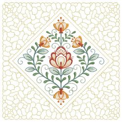 Trapunto Blooming Flowers Quilting 11(Lg)
