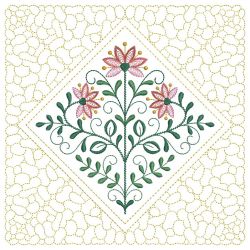 Trapunto Blooming Flowers Quilting 12(Lg)