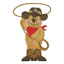 Cowboy Bear 02 machine embroidery designs