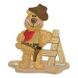Cowboy Bear 07 machine embroidery designs