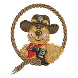 Cowboy Bear 08 machine embroidery designs