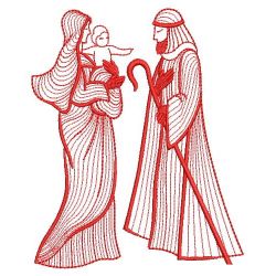 Redwork Nativity 2 03(Md) machine embroidery designs