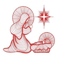 Redwork Nativity 2 04(Md) machine embroidery designs