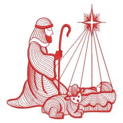 Redwork Nativity 2 05(Md) machine embroidery designs