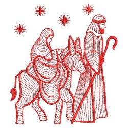 Redwork Nativity 2 07(Lg) machine embroidery designs