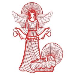 Redwork Nativity 2 09(Sm) machine embroidery designs