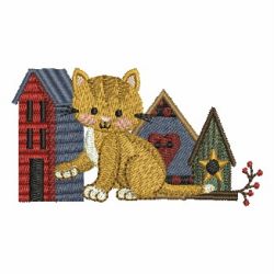Country Kitty 01 machine embroidery designs