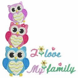 Owls 03 machine embroidery designs