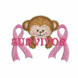 Awareness Ribbon Animals 04 machine embroidery designs