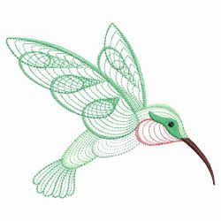 Rippled Hummingbirds 05(Md) machine embroidery designs