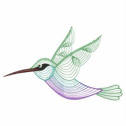 Rippled Hummingbirds 06(Lg) machine embroidery designs