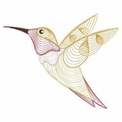 Rippled Hummingbirds 07(Md) machine embroidery designs