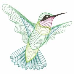 Rippled Hummingbirds 09(Lg) machine embroidery designs