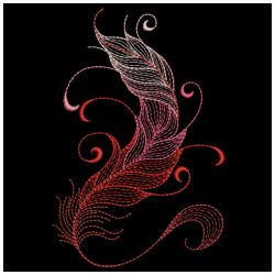 Neon Feathers 2 02(Sm) machine embroidery designs