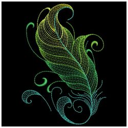 Neon Feathers 2 03(Sm) machine embroidery designs