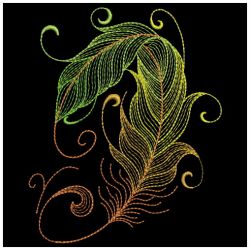 Neon Feathers 2 04(Sm) machine embroidery designs