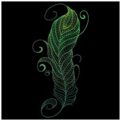 Neon Feathers 2 08(Lg) machine embroidery designs