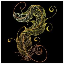 Neon Feathers 2 09(Sm) machine embroidery designs