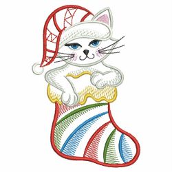 Christmas Cat 04(Sm) machine embroidery designs