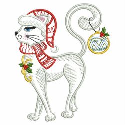 Christmas Cat 06(Sm) machine embroidery designs