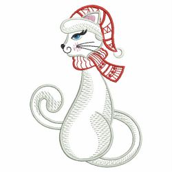 Christmas Cat 07(Lg) machine embroidery designs