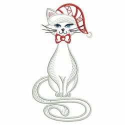 Christmas Cat 08(Md) machine embroidery designs