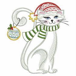 Christmas Cat 09(Lg) machine embroidery designs