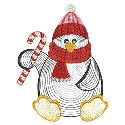 Rippled Christmas Penguin 03(Lg)