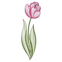 Rippled Tulips(Lg) machine embroidery designs