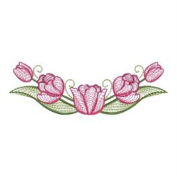 Rippled Tulips 06(Md) machine embroidery designs