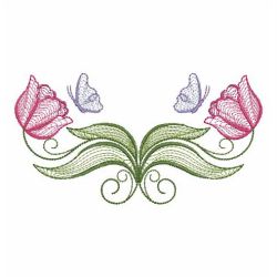 Rippled Tulips 10(Md) machine embroidery designs