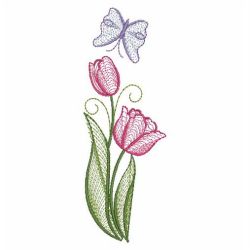 Rippled Tulips 11(Sm) machine embroidery designs