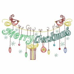 Festive Clothesline 2 04 machine embroidery designs