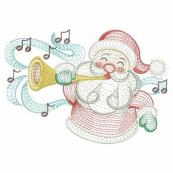 Rippled Christmas Santa 03(Sm) machine embroidery designs