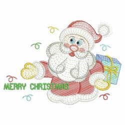 Rippled Christmas Santa 06(Sm) machine embroidery designs