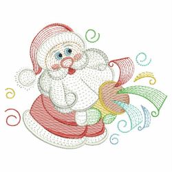 Rippled Christmas Santa 07(Sm)