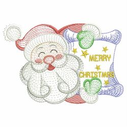 Rippled Christmas Santa 09(Lg) machine embroidery designs