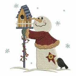 Country Snowman 3 04 machine embroidery designs