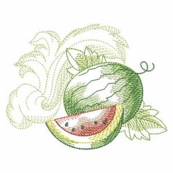 Baroque Fruit 05(Md) machine embroidery designs