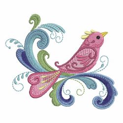 Rosemaling Bird(Md) machine embroidery designs