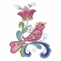Rosemaling Bird 02(Lg) machine embroidery designs