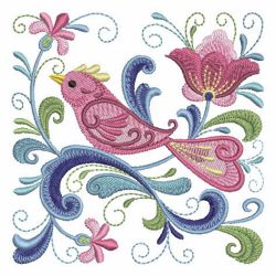 Rosemaling Bird 10(Md) machine embroidery designs