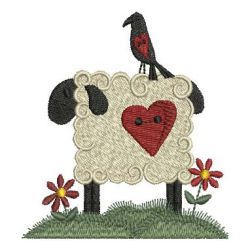Country Sheep 02 machine embroidery designs