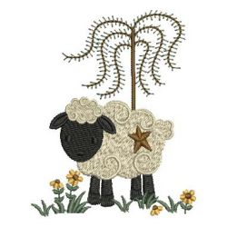 Country Sheep 03 machine embroidery designs